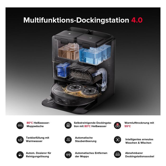 Roborock Saros Z70 Aspirador Robot, Negro 11