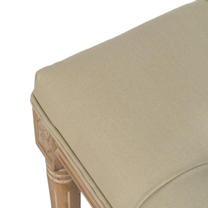 Banqueta Beige Madera de caucho 65 x 41 x 48 cm 5