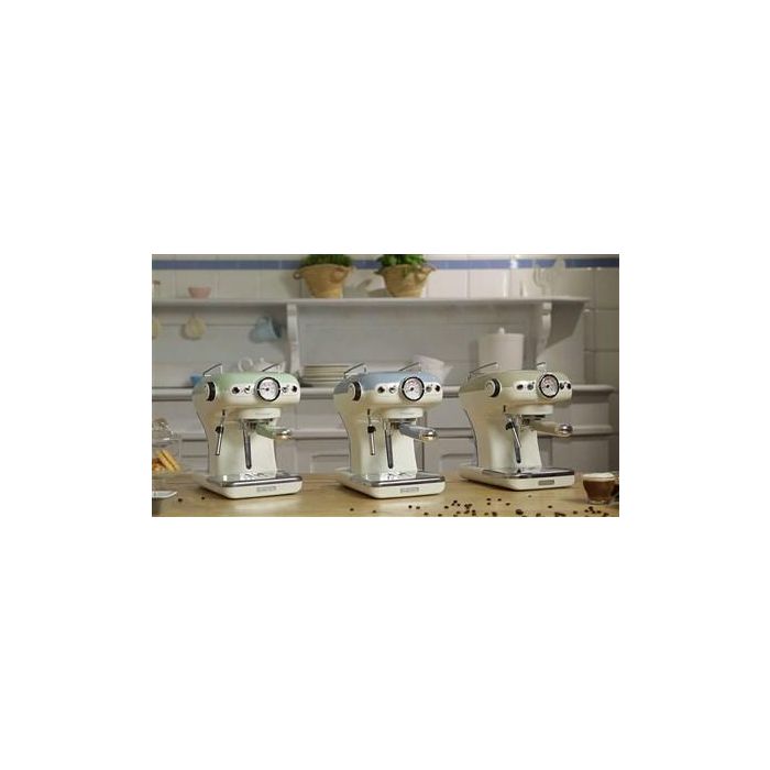 Ariete Cafetera Espresso Vintage Beige 1389/13 - Portafiltro Dual, 900W, 9L - Diseño Retro para Café Profesional en Casa 5 Ariete Cafetera Espresso Vintage Beige 1389/13 - Portafiltro Dual, 900W, 9L - Diseño Retro para Café Profesional en Casa 5