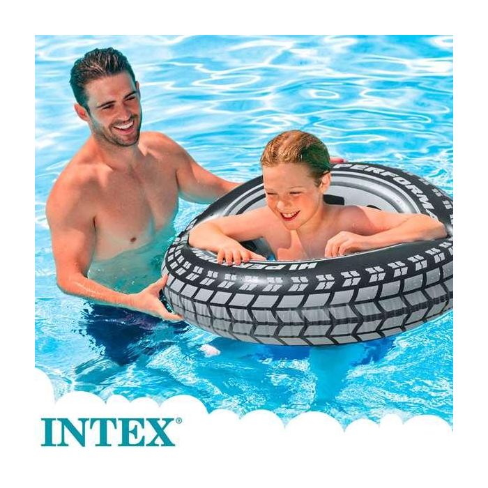 Intex Flotador Neumático Hinchable de Rueda 91 cm para Piscina, apto para Mayores de 9 Años, Fabricado en 100% PVC. 8