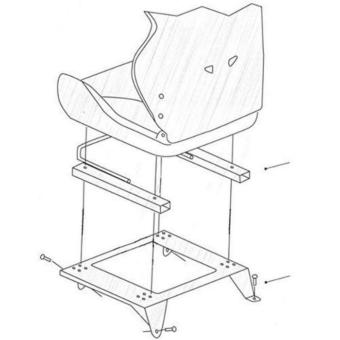 Base de Asiento OMP OMPHC/739 Acero 1 Base de Asiento OMP OMPHC/739 Acero 1