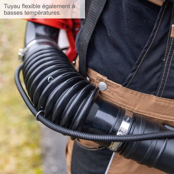 Scheppach LB5200BP Soplador de Mochila Térmico 51.7cm³ 2 Tiempos 1.4kW 295 km/h Antivibraciones 4