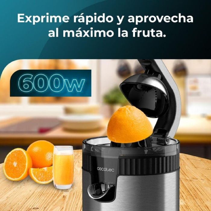 Exprimidor Eléctrico Cecotec Xqueeze RetroJuice 600 600 W Acero 15 Exprimidor Eléctrico Cecotec Xqueeze RetroJuice 600 600 W Acero 15