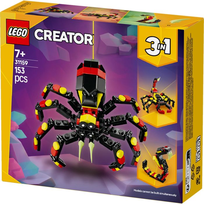 LEGO 31159 Creator Animales Salvajes 3 en 1: Araña Sorprendente - Juego de Construcción Niños +7 Años 10 LEGO 31159 Creator Animales Salvajes 3 en 1: Araña Sorprendente - Juego de Construcción Niños +7 Años 10
