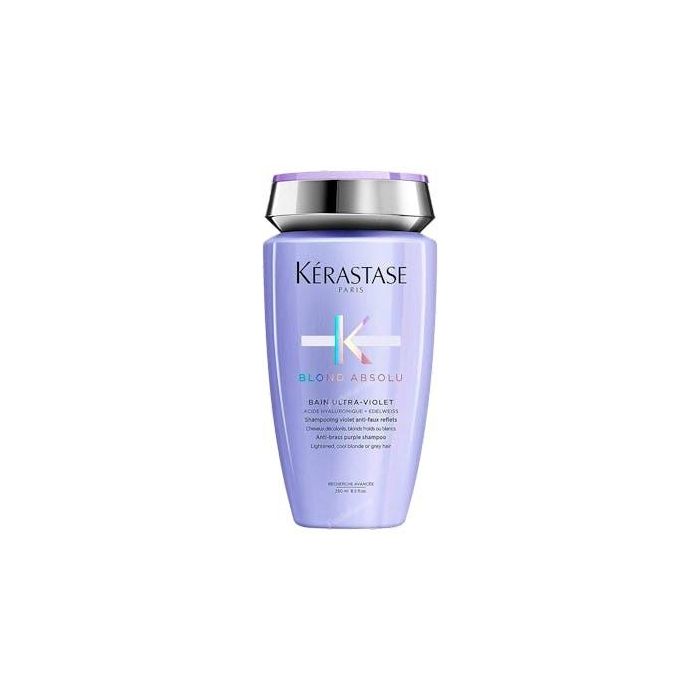 Kerastase Blond Bain Ultra-Violet Champú Matizador Neutralizador Tonos Amarillos Cabello Rubio 250 ml
