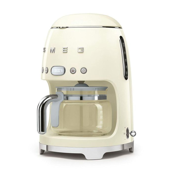 Cafetera de Goteo Smeg DCF02CREU 1050 W Retro Gris Crema 5