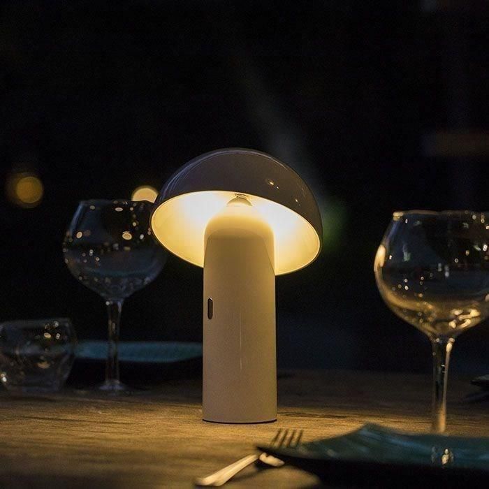 Lámpara de mesa inalámbrica - LUMISKY - TOD WHITE - Al. 28 cm - Cabezal regulable - LED blanco cálido 4 Lámpara de mesa inalámbrica - LUMISKY - TOD WHITE - Al. 28 cm - Cabezal regulable - LED blanco cálido 4