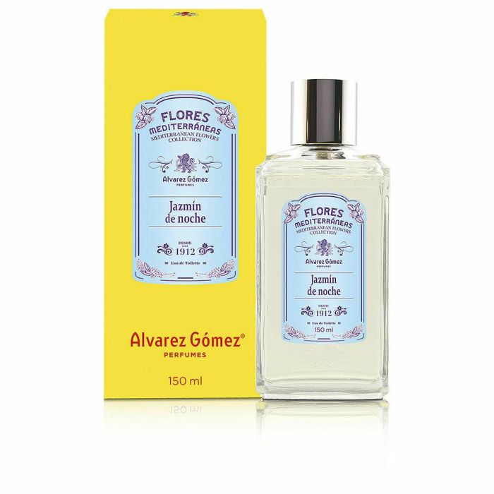 Alvarez Gomez Eau de Toilette Flores Mediterráneas Jazmín Noche para Mujer, Fragancia Floral, Aroma Dulce y Sensual de Jazmín