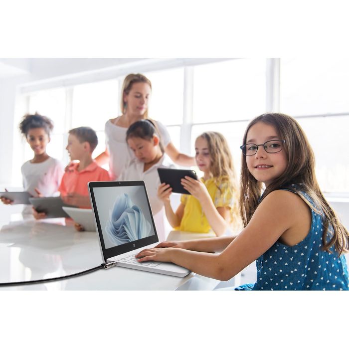 Kensington Candado para Portátil NanoSaver Keyed con Llave, Cable de Acero al Carbono de 1.8m, Negro 6