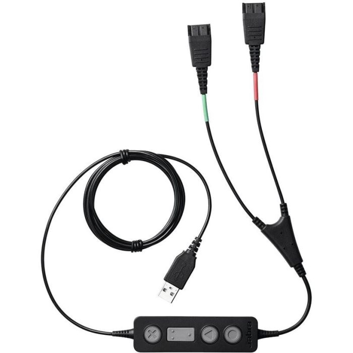 Jabra LINK 265 Cable USB a 2 x QD para Supervisor - Conectividad de auriculares optimizada