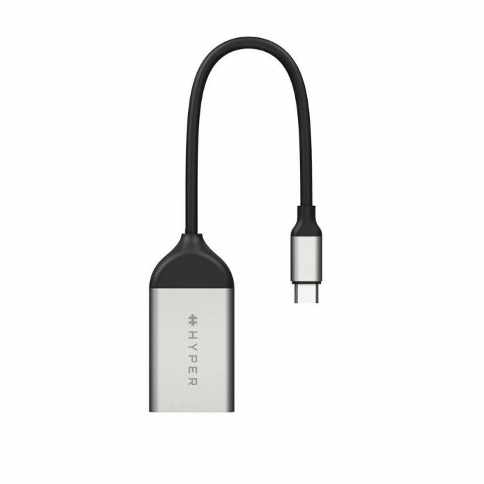 Adaptador USB C a Red RJ45 Hyper HD425B Plata 1