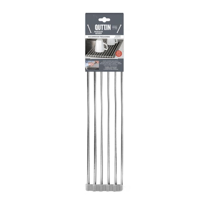 Escurridor de acero para fregadero Inde 46.5x23.5 cm (12 Unidades) 10 Escurridor de acero para fregadero Inde 46.5x23.5 cm (12 Unidades) 10