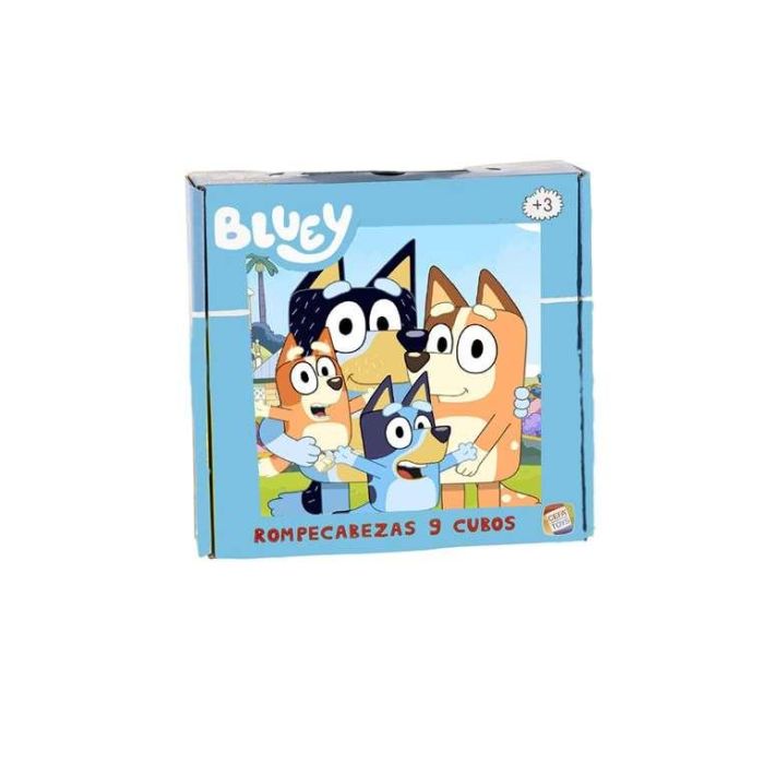 Rompecabezas bluey con 9 cubos. 21 x 22 x 6 cm Rompecabezas bluey con 9 cubos. 21 x 22 x 6 cm