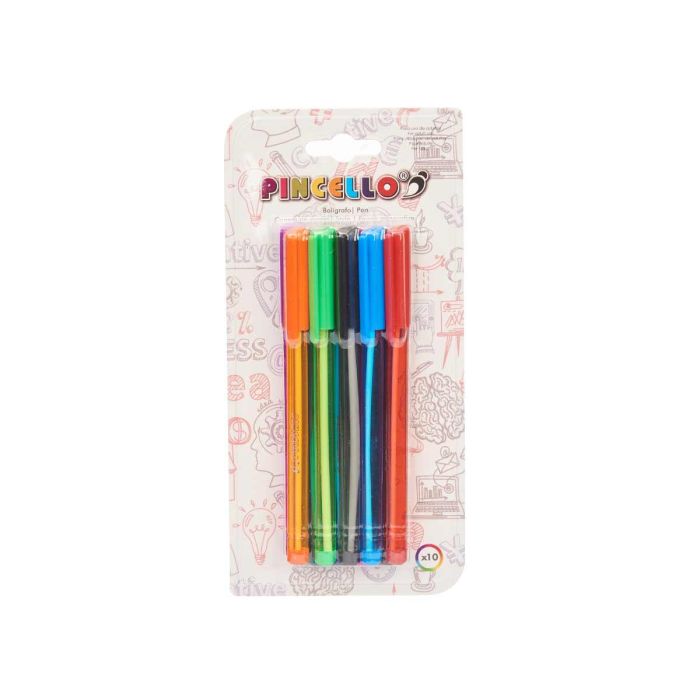 Set 10 Boligrafos Colorines Pincello 10X20CM (24 Unidades) 2 Set 10 Boligrafos Colorines Pincello 10X20CM (24 Unidades) 2