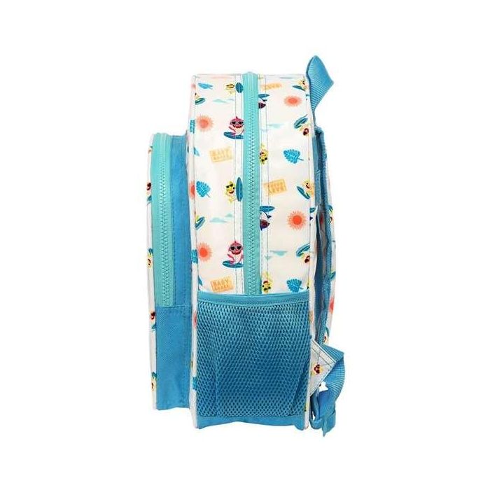 Mochila Escolar Baby Shark Surfing Azul Blanco 26 x 34 x 11 cm 1