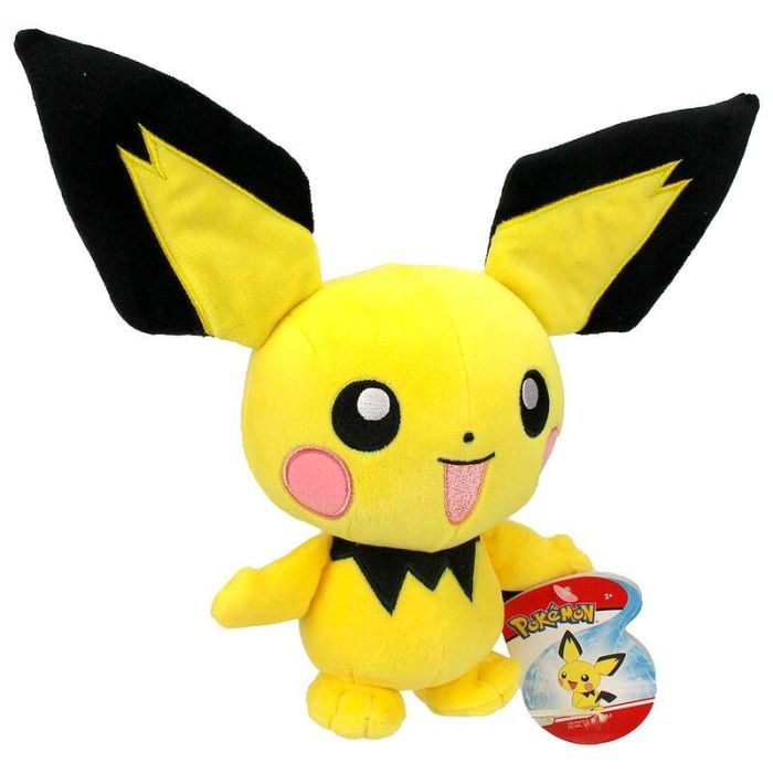 JAZWARES Peluche Pichu Pokémon 20cm
