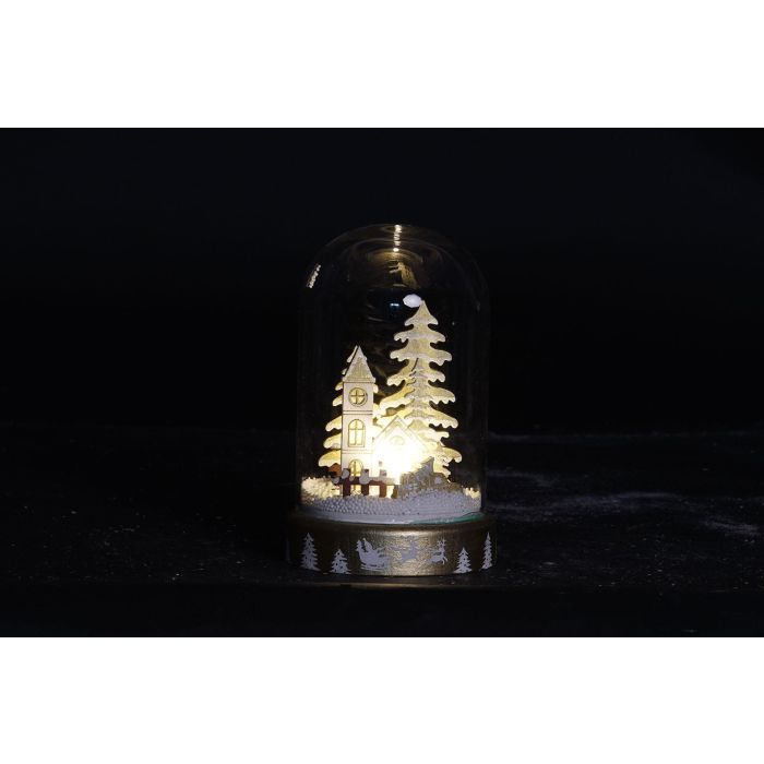 DKD Home Decor Decoración Luminosa de Navidad Tradicional LED Cristal Rojo Dorado, Surtido Diseños (Coche, Casa, Árbol), 11x17x11 cm, Pilas AAA 1 DKD Home Decor Decoración Luminosa de Navidad Tradicional LED Cristal Rojo Dorado, Surtido Diseños (Coche, Casa, Árbol), 11x17x11 cm, Pilas AAA 1