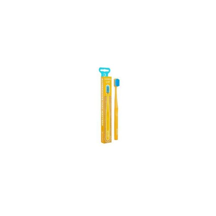 NORDICS ORAL CARE Cepillo Dental Soft Amarillo 6580 filamentos para adultos, suave y respetuoso con encías