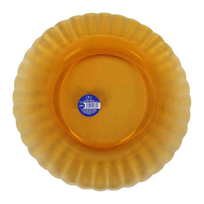Plato Llano Duralex Picardie Cristal Ambar ø 26 x 2 cm 1 Plato Llano Duralex Picardie Cristal Ambar ø 26 x 2 cm 1