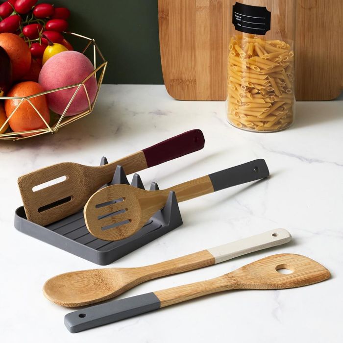 Cook Concept Utensilios de Madera para Cocina Cuchara y Espátulas Surtidas 1
