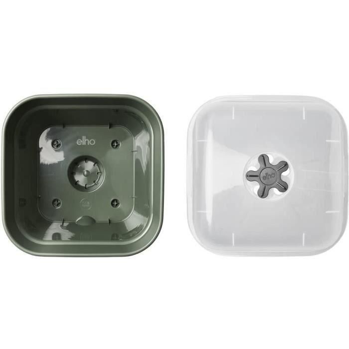 Pot de flores cuadradas básicas verdes - plástico - tanque - Ø20 - verde hoja 3 Pot de flores cuadradas básicas verdes - plástico - tanque - Ø20 - verde hoja 3