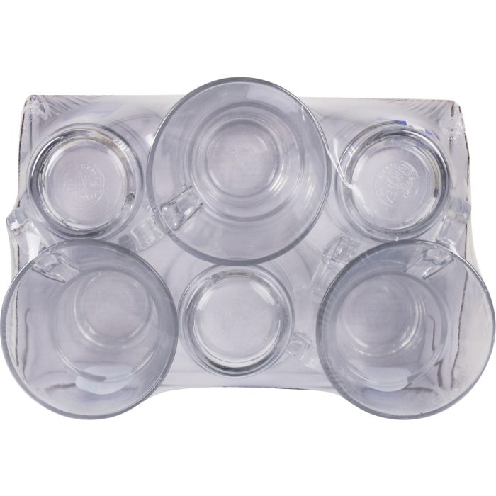 Duralex Set 6 Tazas de Café Apilables Transparentes 22 cl Colección Caprice (8 Cajas) 3