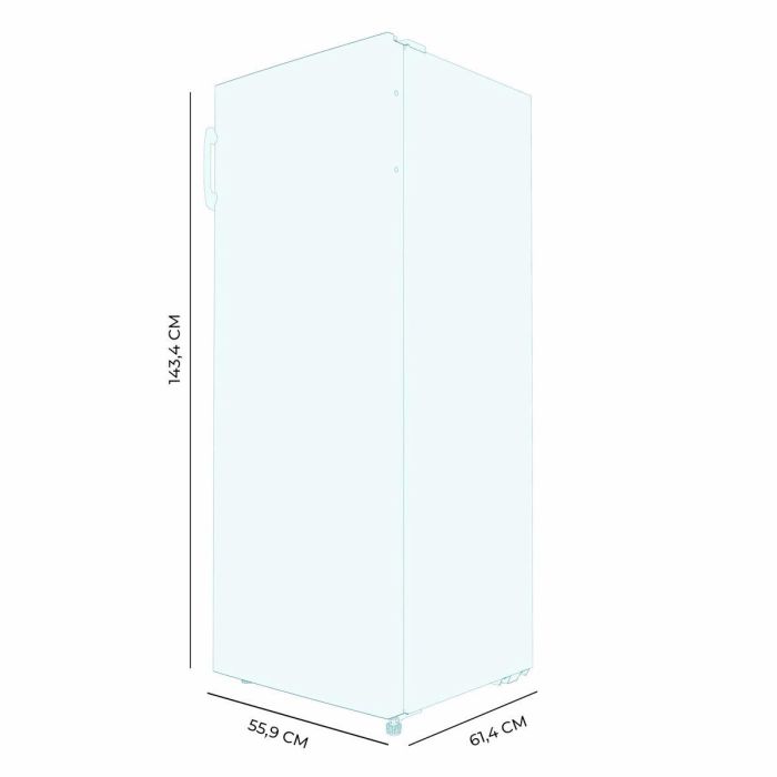 Cecotec Congelador vertical No Frost Bolero CoolMarket UF 155 Blanco 155 L E 4