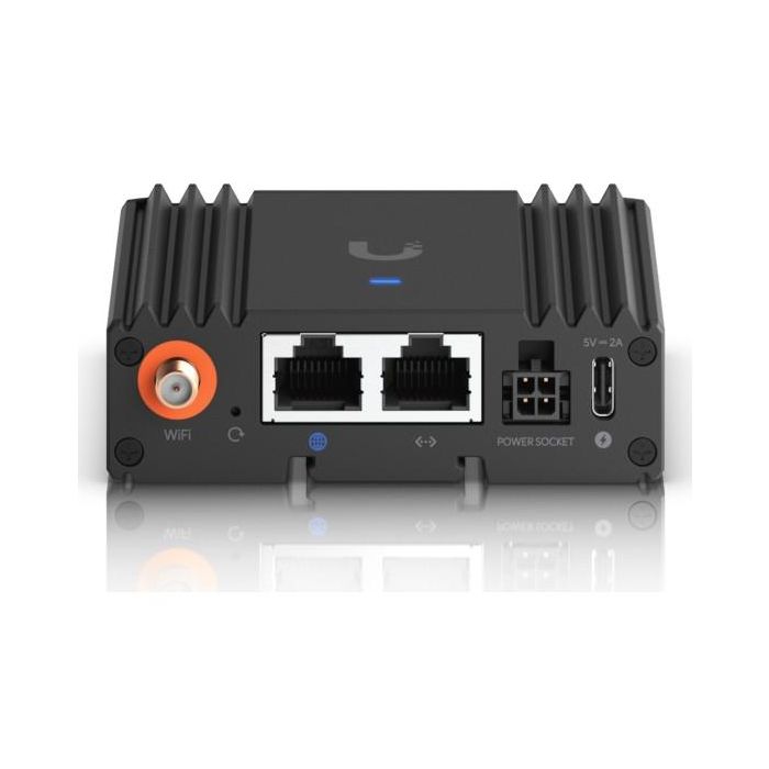 Ubiquiti UniFi UMR-Ultra Router Móvil 4G LTE con WiFi 2.4GHz, 2 Puertos Ethernet, USB-C, para Instalación en Pared/DIN