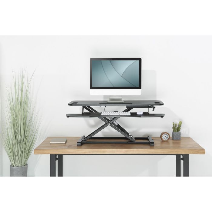 Digitus DA-90380-1 Módulo Adicional Ergonómico para Escritorio, Independiente, Ajustes de Altura, Negro 10
