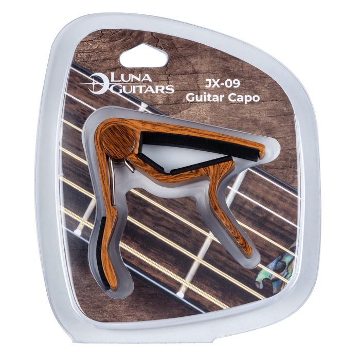 Luna Guitar Capo Wood Finish
