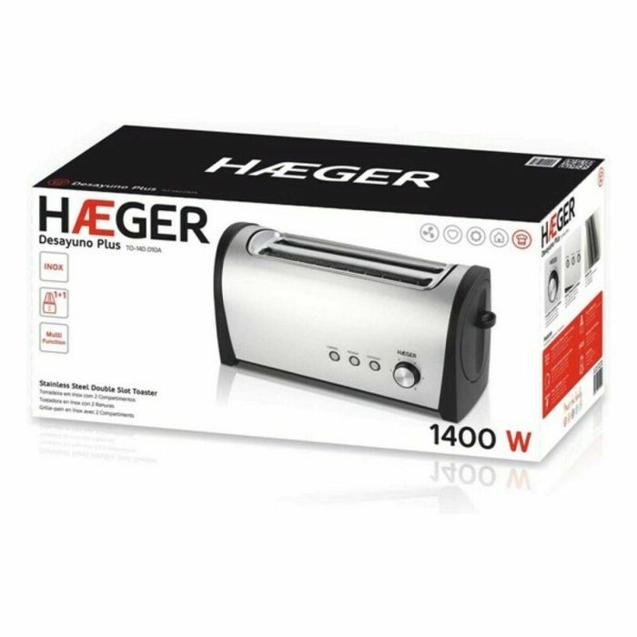 Tostadora Haeger TO-14D.010A 1400 W Gris 1