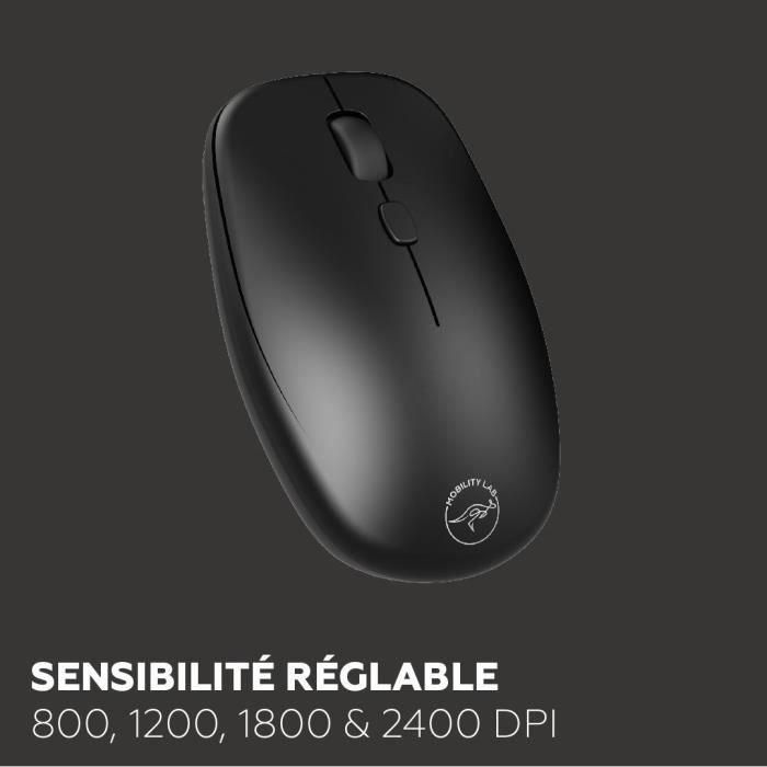 Mobility Lab CP420W - Miniteclado y Ratón Inalámbrico Negro FR 4