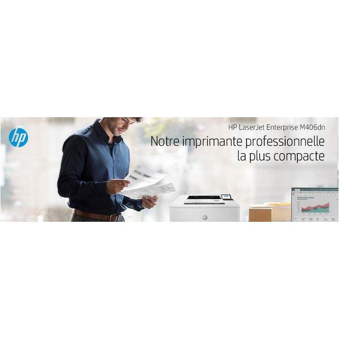 HP 3PZ15A Impresora Láser Monocromo Enterprise M406DN Dúplex Automático 40 ppm Ethernet Seguridad HP Wolf Pro Blanca 18 HP 3PZ15A Impresora Láser Monocromo Enterprise M406DN Dúplex Automático 40 ppm Ethernet Seguridad HP Wolf Pro Blanca 18