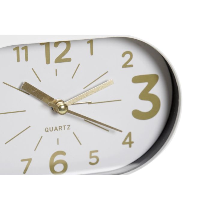 Reloj Despertador DKD Home Decor Blanco Negro 5.1 x 13 x 22 cm (4 Unidades) 2 Reloj Despertador DKD Home Decor Blanco Negro 5.1 x 13 x 22 cm (4 Unidades) 2