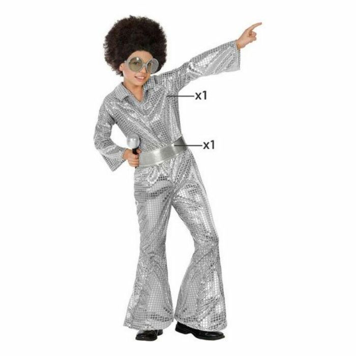 Disfraz para Niños Disco Plateado 3 Disfraz para Niños Disco Plateado 3