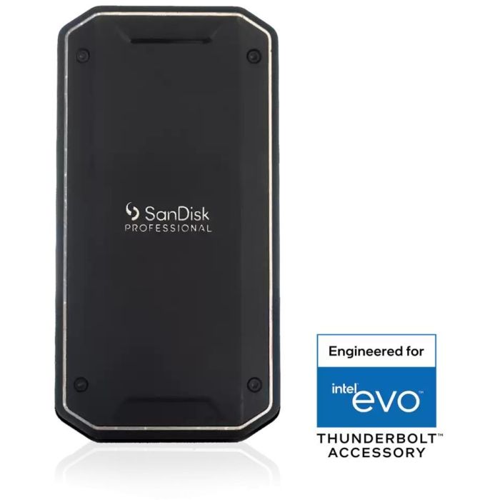 Sandisk Professional Pro G40 1TB SSD Externo Thunderbolt 3 40Gbps USB-C 10Gbps Ultra-resistente IP68 a polvo/agua 1