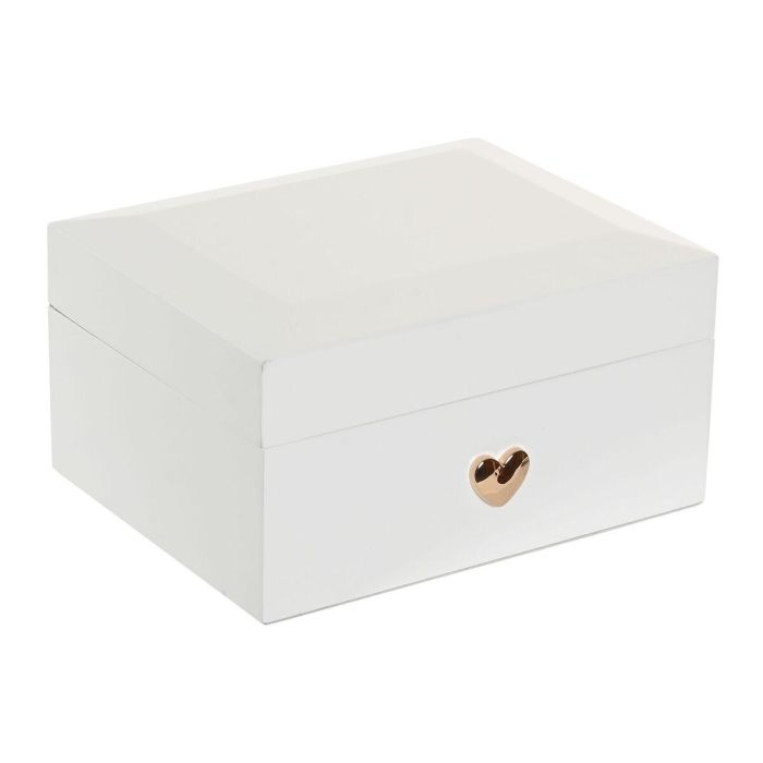 DKD Home Decor Joyero Romantico Blanco 14 x 9.5 x 18 cm 3 DKD Home Decor Joyero Romantico Blanco 14 x 9.5 x 18 cm 3