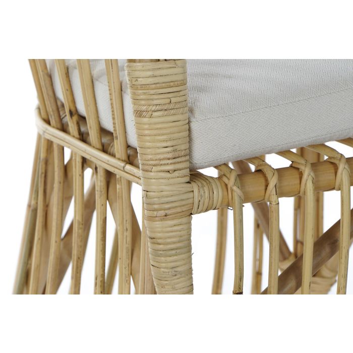 DKD Home Decor Sillón Balinés Ratán Marrón Claro 72 x 83 x 62 cm Hecho a Mano 3