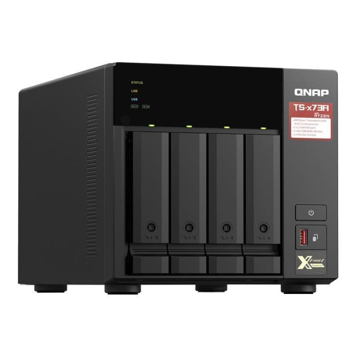 QNAP TS-473A-8G NAS Torre 4 Bahías 3.5"/2.5" 8GB DDR4 RAM AMD Ryzen 2.2GHz 2.5GbE M.2 NVMe QTS/QuTS Hero 3 QNAP TS-473A-8G NAS Torre 4 Bahías 3.5"/2.5" 8GB DDR4 RAM AMD Ryzen 2.2GHz 2.5GbE M.2 NVMe QTS/QuTS Hero 3
