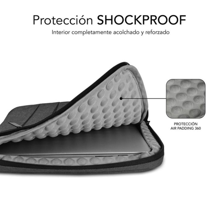 SUBBLIM Maletin Air Padding 360 Sleeve 13,3-14" Dark Grey 1 SUBBLIM Maletin Air Padding 360 Sleeve 13,3-14" Dark Grey 1