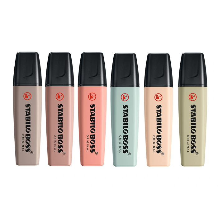 Stabilo Boss Pastel Nature Colors Rotulador fluorescente, antisecado, expositor 30 unidades, colores surtidos, trazo 2-5 mm 4