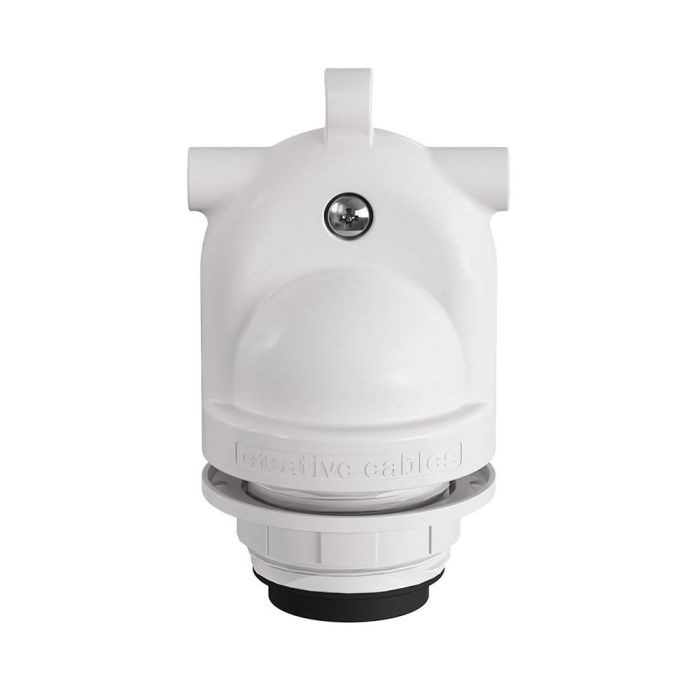Portalámparas e27 con gel para exterior doble salida ip65 blanco 0 Portalámparas e27 con gel para exterior doble salida ip65 blanco 0