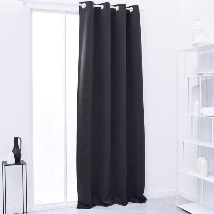 Cortina opaca lisa TODAY Essential - 140 x 240 cm - Carbón Cortina opaca lisa TODAY Essential - 140 x 240 cm - Carbón