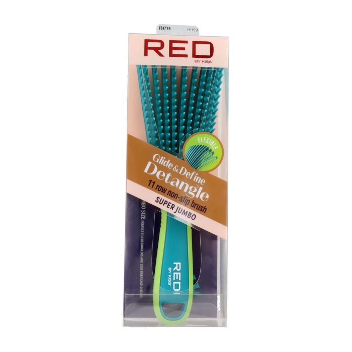 Red Kiss Ez Glide Detangling Brush Jumbo Cepillo Azul