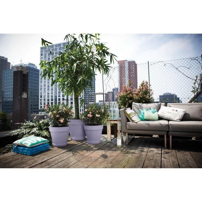 Maceta - Elho - Loft Urban Redonda - Morada - L 29 x An 28,5 x Al 26 cm - Exterior - 100% reciclada 3 Maceta - Elho - Loft Urban Redonda - Morada - L 29 x An 28,5 x Al 26 cm - Exterior - 100% reciclada 3