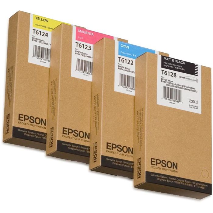 Epson Cartucho Tinta Ink-Jet Original Stylus Photo 7450, 9450, 7400, 9400, 7880, 9880, 7800, 9800 Negro Mate Alta Capacidad