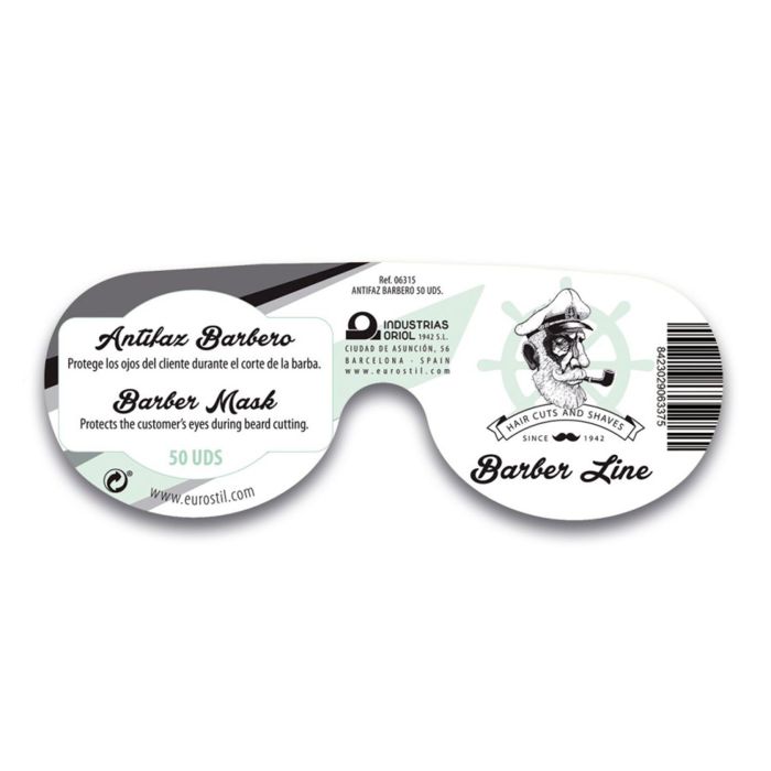 Eurostil Barber line antifaz barbero negro negro pack 50un Eurostil Barber line antifaz barbero negro negro pack 50un