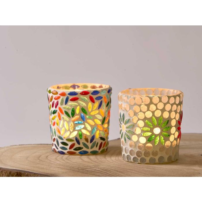 Portavela Redondo Peq Flores Surtidos Mod Giftdecor 7CM (36 Unidades) 3 Portavela Redondo Peq Flores Surtidos Mod Giftdecor 7CM (36 Unidades) 3