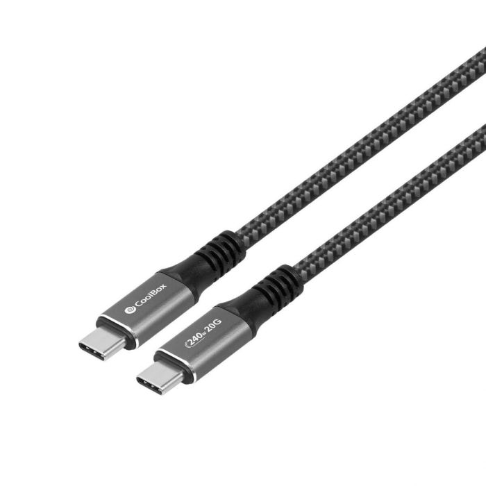 Cable USB-C CoolBox COO-CAB-UC-240W Gris 1,2 m