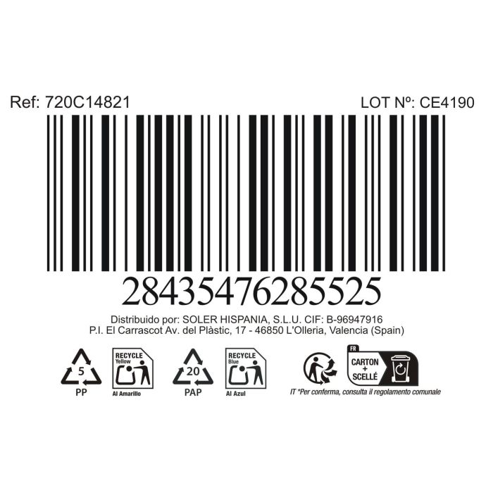 La Mediterranea Bol Aperitivo "Pica-Pica" 10 x 10 x 5.7 cm (24 Unidades)